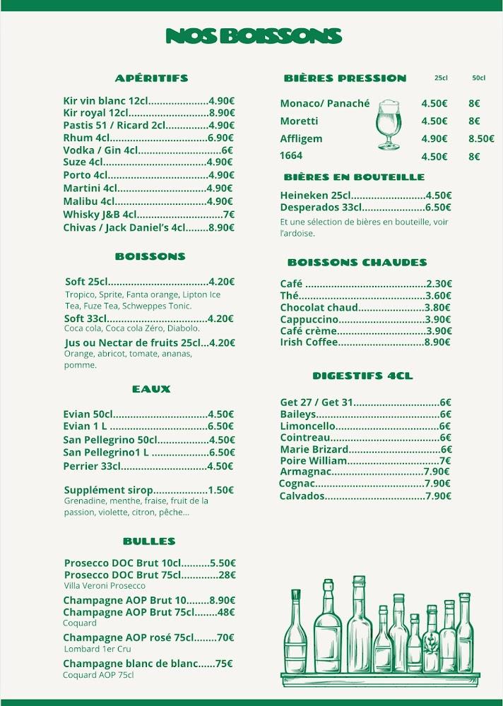 Au Comptoir - Menu Image 1